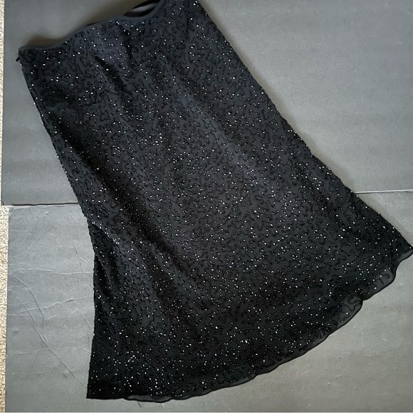 J Laxmi Black Beaded Skirt Size M-S - Picture 1 of 10